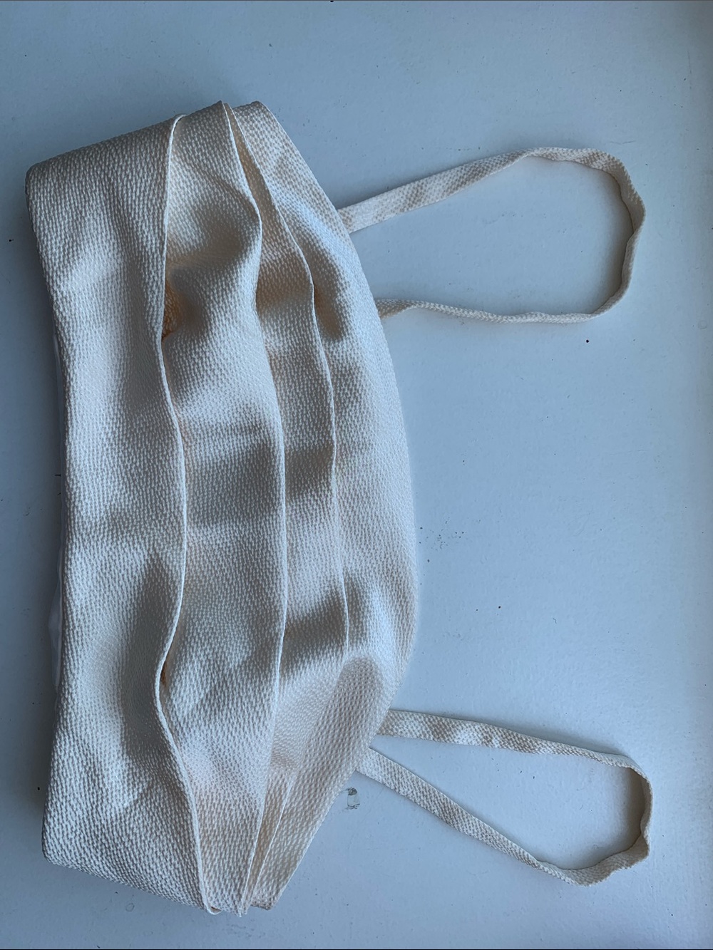 NWOT C/MEO Textured Cream Bralettes